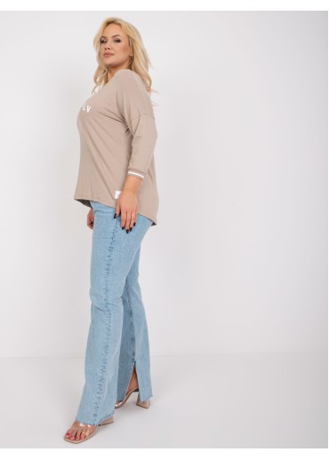 Béžovo hnedé tričko