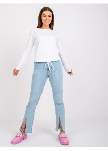 Biele tričko s dlhým rukávom