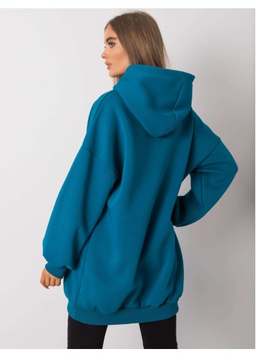 Modrá oversize mikina