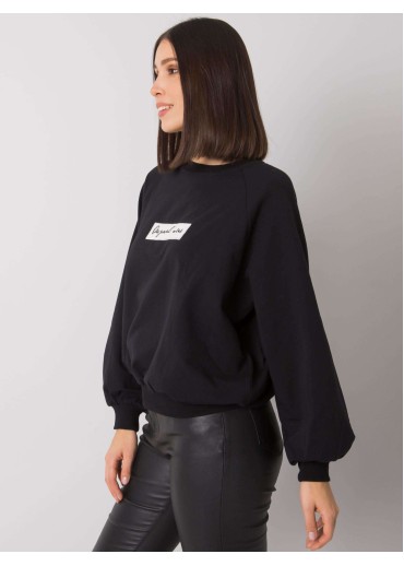 Čierna basic mikina