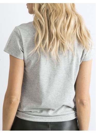 Sivé basic tričko