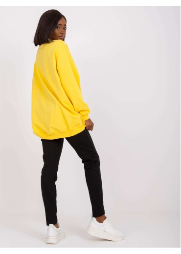 Žltá mikina so stojačikom