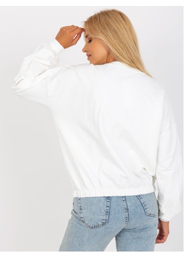 Biela mikina s potlačou