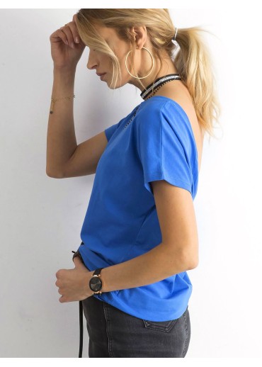 Svetlomodré bavlnené tričko