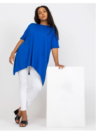 Modrá tričková tunika