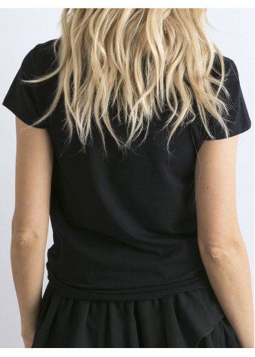 Čierne basic tričko