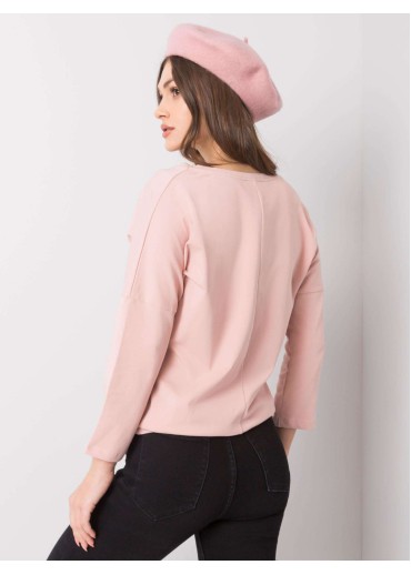 Tmavopúdrovo ružové tričko s potlačou