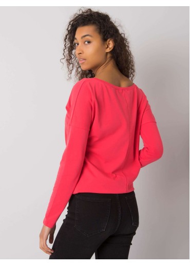 Koralovo ružové tričko s dlhým rukávom