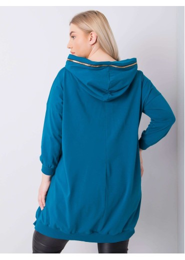 Zelená mikina s kapucňou