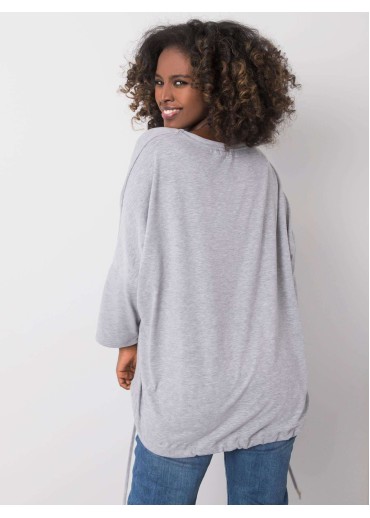 Sivé tričko s potlačou