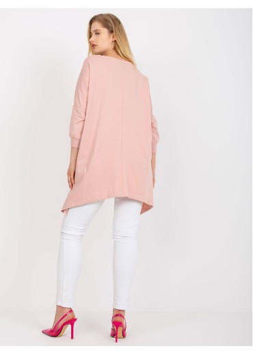 Púdrovo ružová tunika