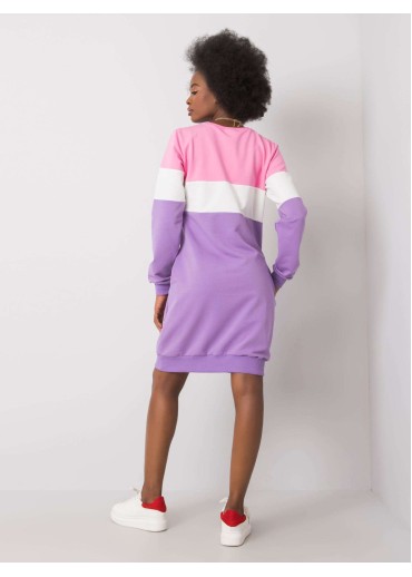 Fialové mikinové šaty