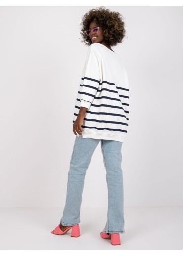 Biela dámska mikina