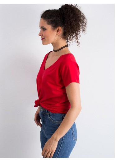 Červené basic tričko
