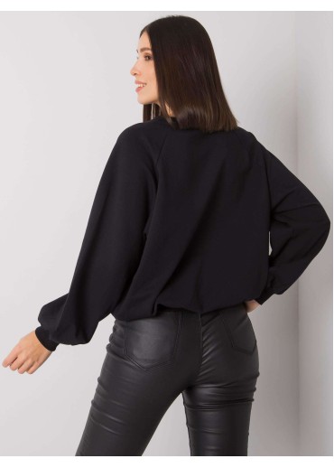 Čierna basic mikina