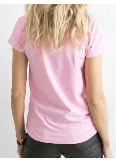 Ružové basic tričko