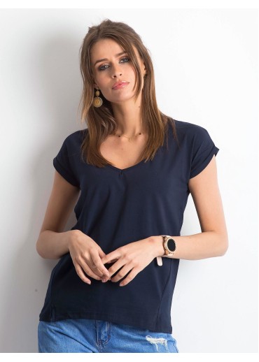 Modré basic tričko