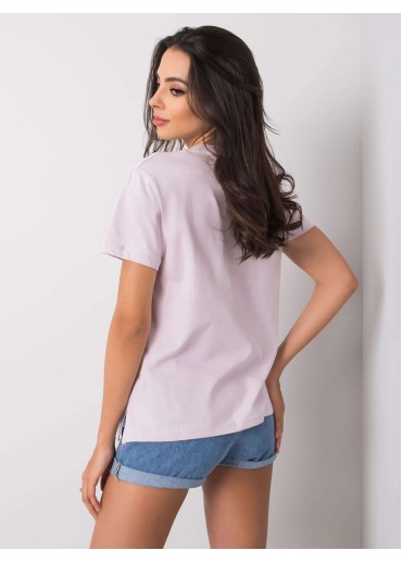 Fialové bavlnené tričko