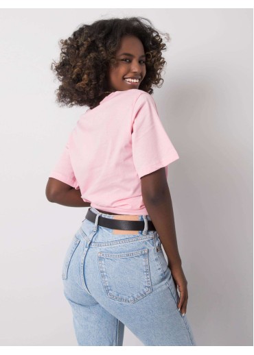 Ružové bavlnené tričko