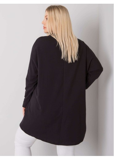 Čierna mikinová tunika