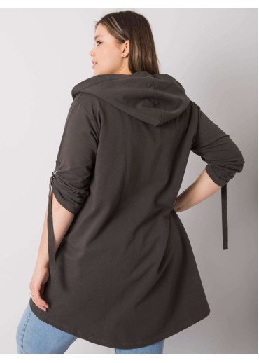 Fuchsiovo ružová mikina s kapucňou