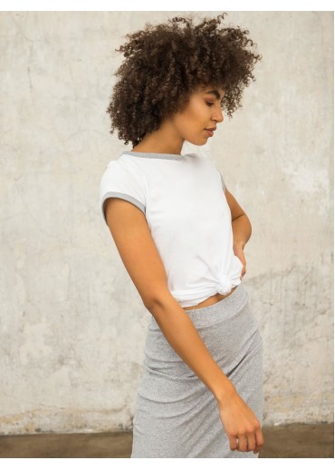 Svetlosivé basic tričko