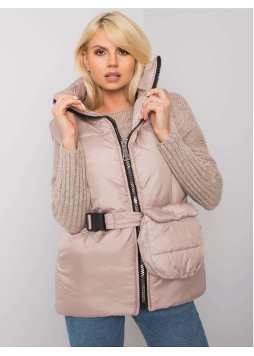 Béžovo hnedá vesta