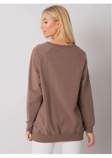 Hnedá basic mikina