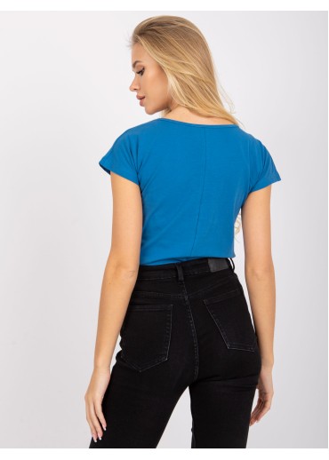 Modré basic tričko