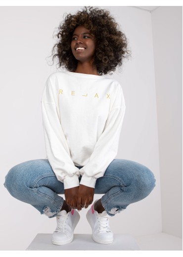 Smotanovo biela basic mikina