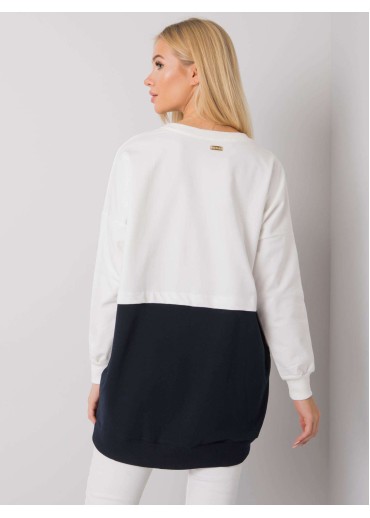 Modrá predlžená mikina