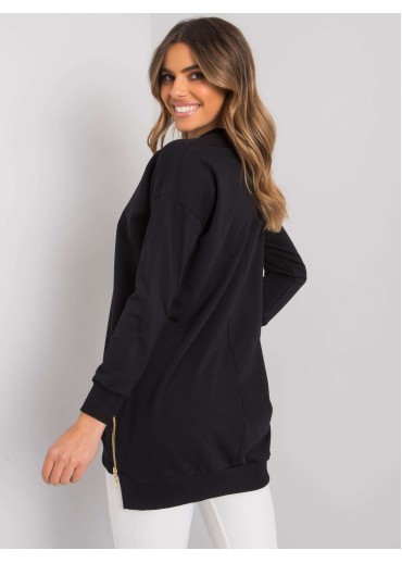 Čierna bavlnená tunika