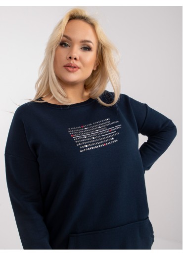 Modrá predĺžená mikina