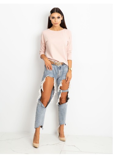 Púdrovo ružové basic tričko