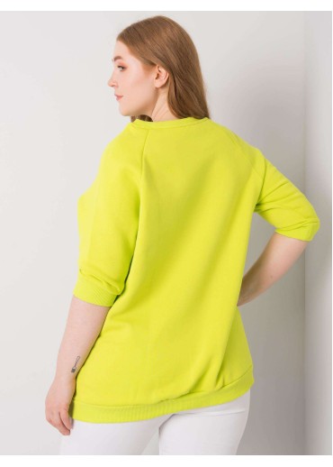 Žltá pohodlná mikina