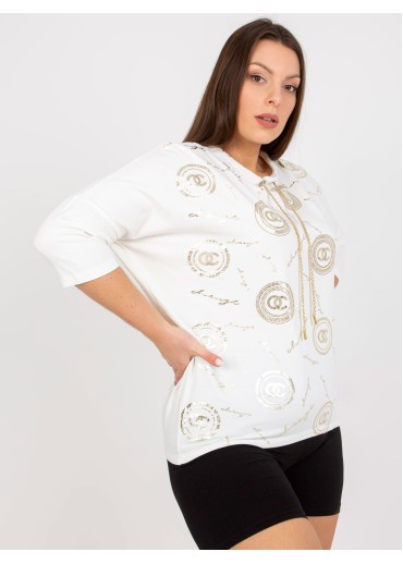 Smotanovo biele tričko s potlačou