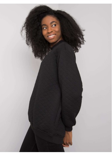 Čierna dámska mikina