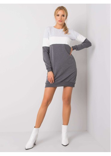 Sivé mikinové šaty