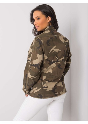 Khaki zelená maskáčová bunda