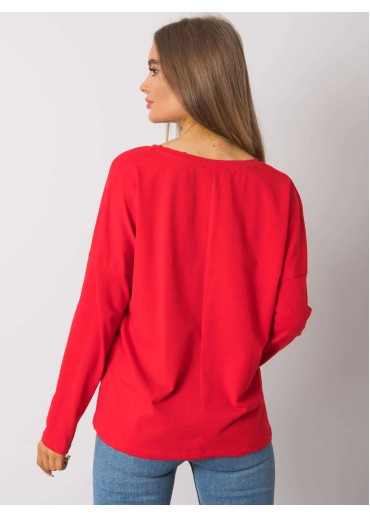 Červené tričko s potlačou