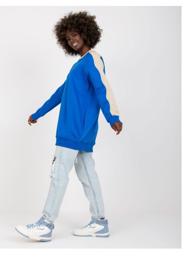 Modrá mikinová tunika