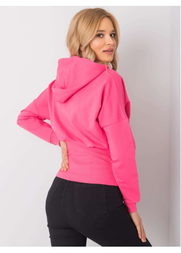 Ružová mikina s kapucňou
