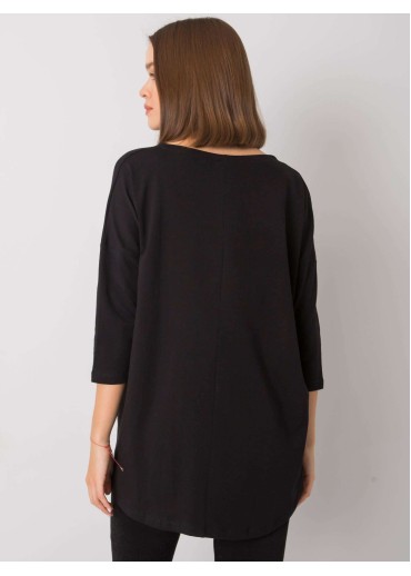 Čierne tričko so 7/8 rukávom