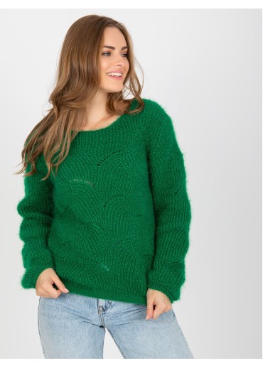 Tmavozelený pulóver