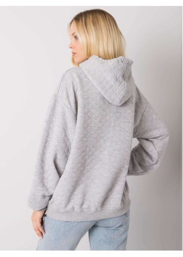 Sivá mikina s kapucňou