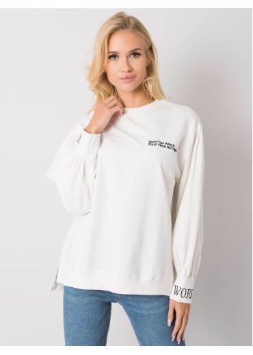 Smotanovo biele bavlnené tričko