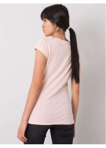 Púdrovo ružové bavlnené tričko
