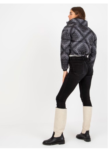 Čierna krátka bunda