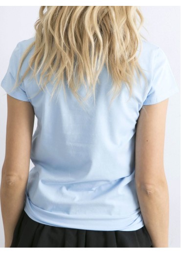 Svetlomodré basic tričko
