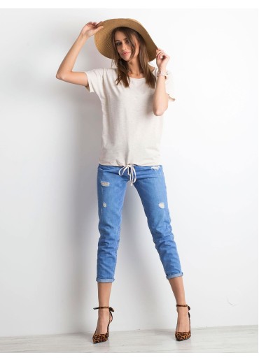 Béžovo hnedé tričko